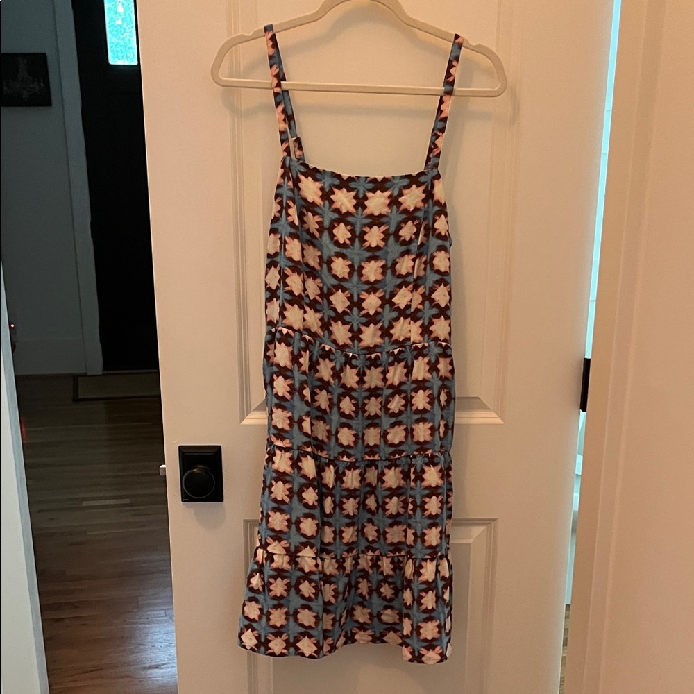 Not for Sale. NWT LOFT Blue and Brown Floral Dress size 8